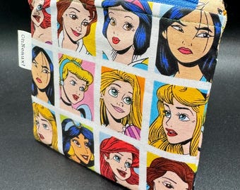 Disney Princess Inspired Zippered Pouch