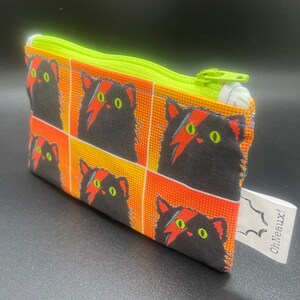 David Meowie Zippered Pouch