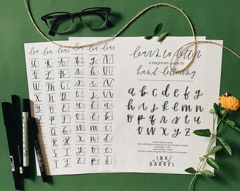 Hand-Lettering Worksheets DIGITAL DOWNLOAD
