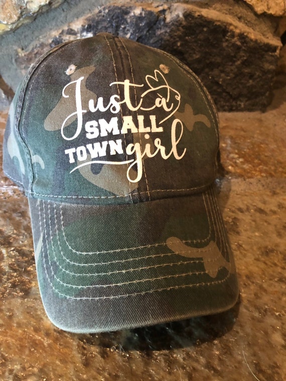 just a small town girl baseball hat