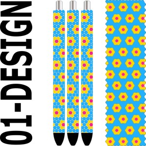 Rhinestone Pen Template – Daisy SS10 Bling PDF for Inkjoy, Makerflo, DFR Pens