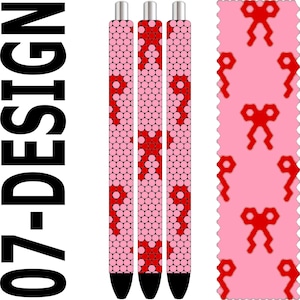 Mall för strasspenna – Julrosett SS10 Bling PDF för Inkjoy-, Makerflo- och DFR-pennor