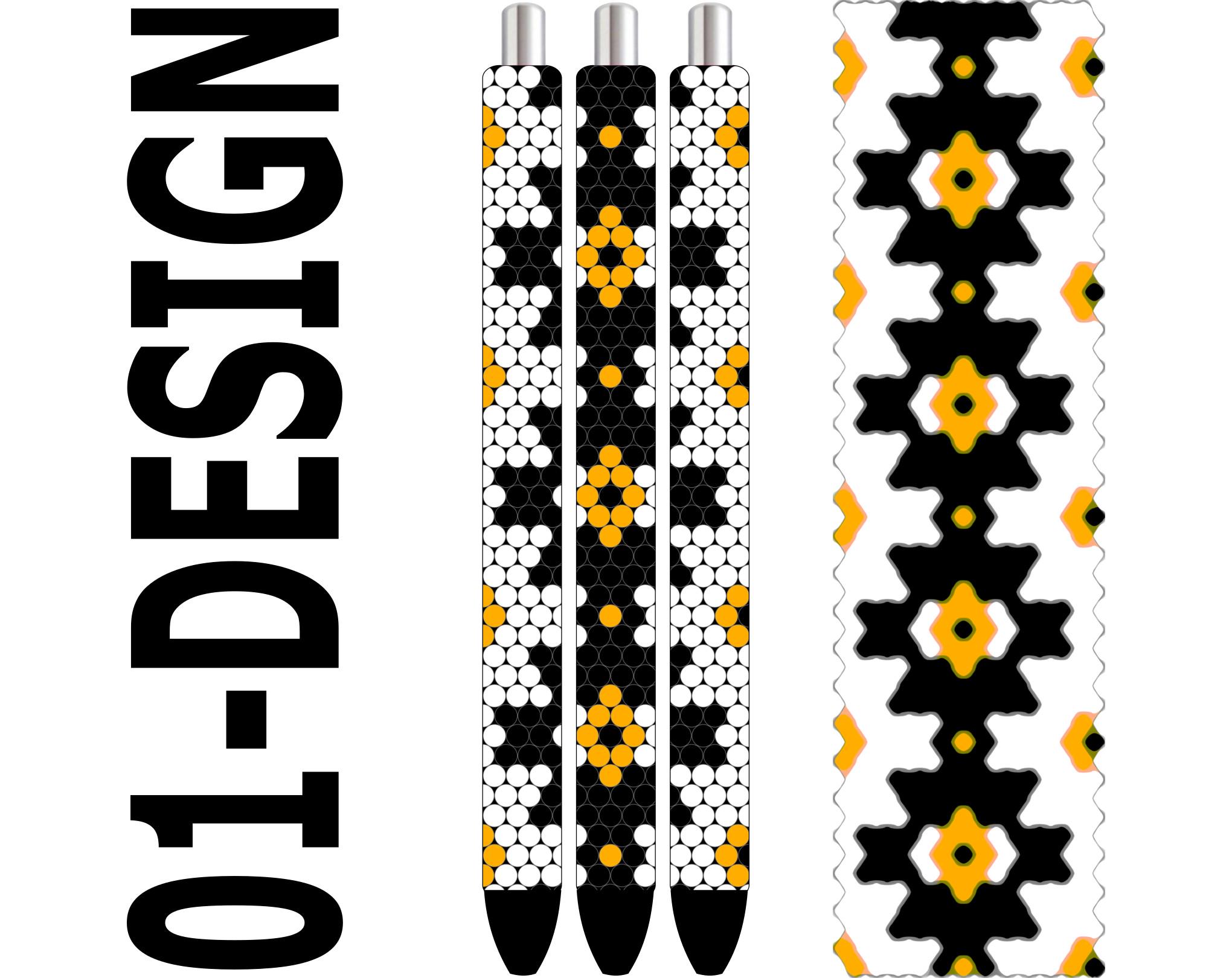 Rhinestone Pen Template – Aztec Tribal SS10 Bling PDF for Inkjoy ...