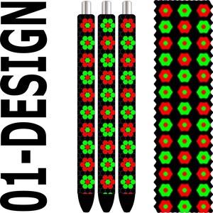 Strassstift Vorlage – Neon Gänseblümchen SS10 Bling PDF für Inkjoy, Makerflo & DFR Pens