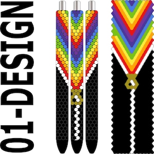 Rhinestone Pen Template – Rainbow Arrow SS10 Bling PDF for Inkjoy, Makerflo & DFR Pens