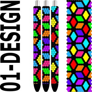 Rhinestone Pen Template – Multicolor Diamond SS10 Bling PDF for Inkjoy, Makerflo & DFR Pens