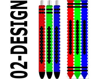 Rhinestone Pen Template – Crayon SS10 Bling PDF for Inkjoy, Makerflo & DFR Pens