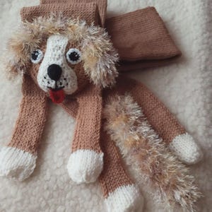 Handgestrickter Hundeschal für Kinder & Hundeliebhaber