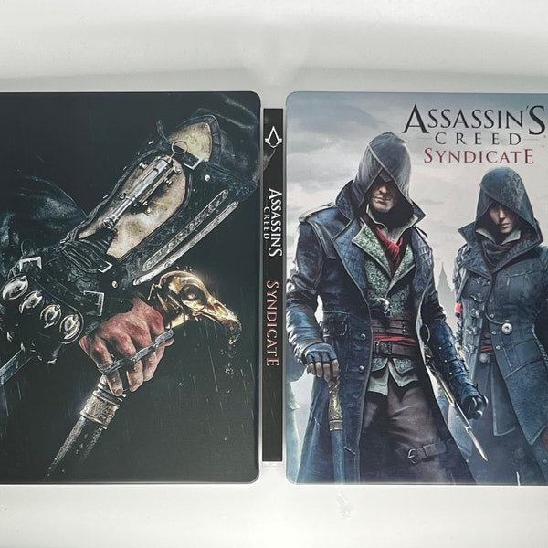 Assassin's Creed Syndicate Custom made Steelbook Case only for PS4/PS5/Xbox (No Game) New
