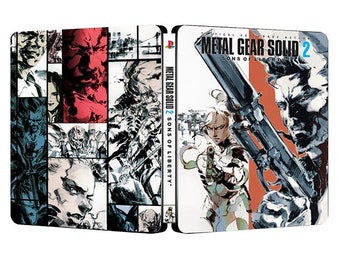 Metal Gear Solid 2 Sons of Liberty Custom Made Steelbook Case 