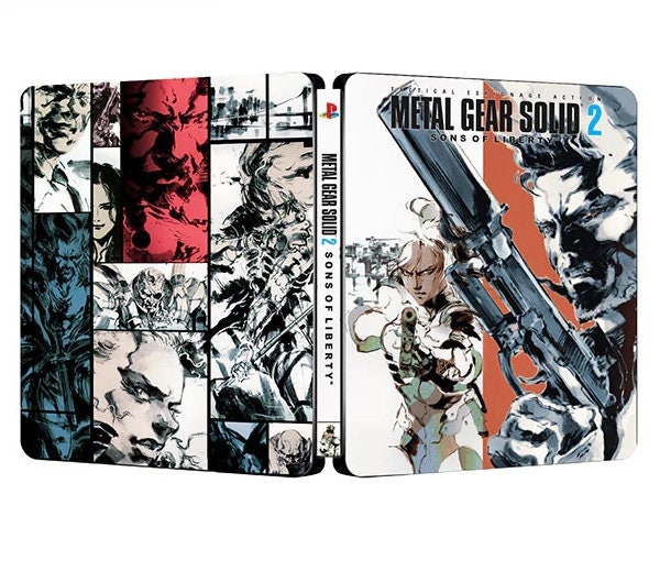 Metal Gear Solid 2 Sons of Liberty Custom Made Steelbook Case 