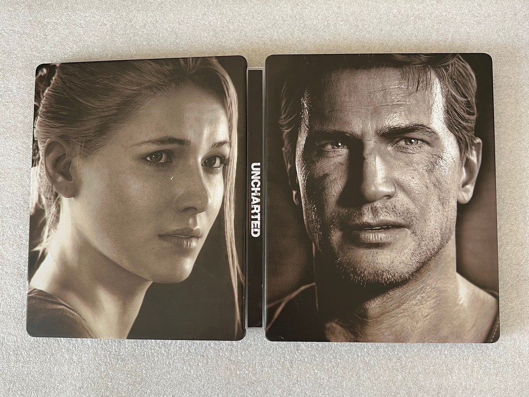 Uncharted Custom Made Steelbook Case Only for PS3/PS4/PS5 no Game New