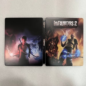 InFamous 2 Custom made Steelbook Case only for PS4/PS5 (No Game) New