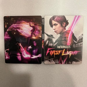 InFamous First Light Custom made Steelbook Case only for PS4/PS5 (No Game) New