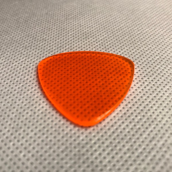 The Force Handmade High-Performance Guitar Pick - Rounded Triangle - Orange