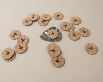 Guitar Pick Grip for Guitar Player Adhesive Grip for Plectrum Cork Stick On Grip for Pick Holding Tool for Bass Player Grip Helper Cross