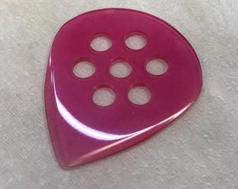 Gitarren-Plektrum rot poliert professionelle Studioaufnahme Qualität Chirpless Design-Gitarren-Zubehör für Musiker Grifflöcher Jazz III