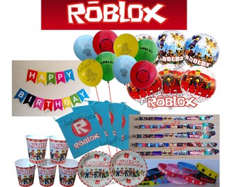 19pc Baby Shark Balloon Set Birthday Party Decorations 1 Pc Etsy - details about 16 latex roblox balloons birthday party supplies supply decorations themed