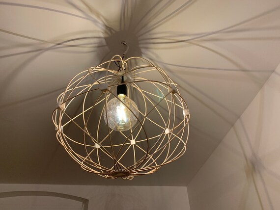 Heart Of The Sun The Hanging Lamp Like The Solar System Is Made Of Rattan And Pla With Socket Bulb And Cable 110 240v 50 60hz