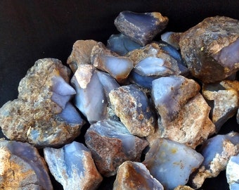 Wholesale Raw Blue Chalcedony 1 kg