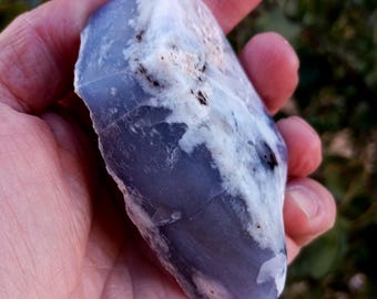 Mirror Polished Blue Chalcedony
