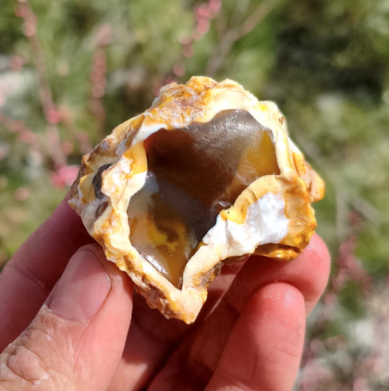 Wholesale Raw Honey Chalcedony Nodules 1 kg Rough for Cabbing Lapidary image 7