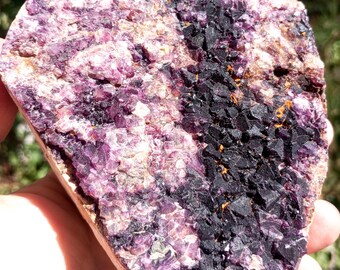 Purple Fluorite Crystal Cluster, Turkish Mineral Specimen