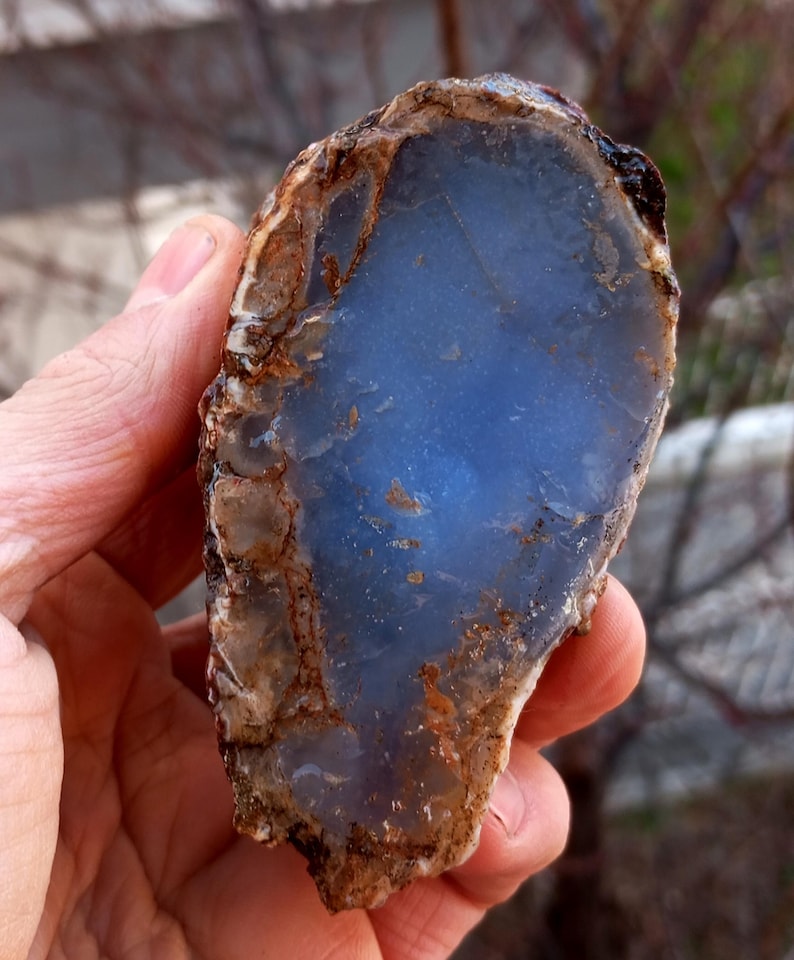 Blaue Chalcedon Knötchen (1 kg), Qualität Edelsteine aus Turkiye Bild 4