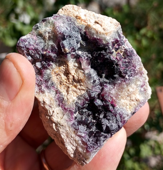 Buy Purple Fluorite Crystal Cluster Online in India