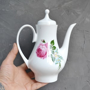 Vintage KAHLA Porcelain Teapot: German Kitchen Decor, 1980s
