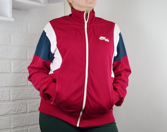 red nike track jacket