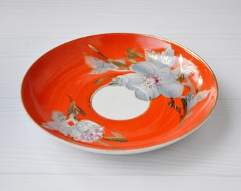 Soviet Firebird Ornament Dish Vintage Large Ceramic Plate