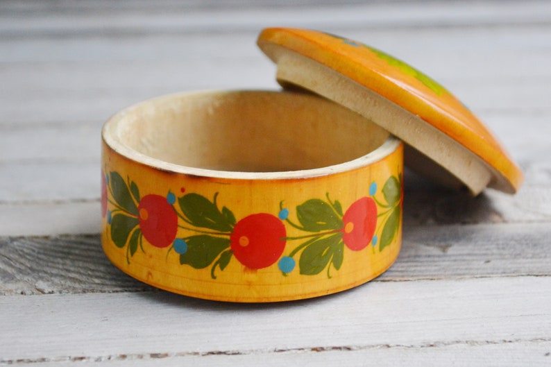 Vintage wooden Jewelry Box Unique Rare Russian Jewelry Box USSR 1970s Trinket Storage Retro Home Decor Lily of the Valley