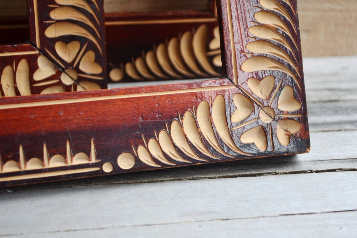 Antique Set 3 Wooden picture Frame . Carved Photo Frame . Old Etsy