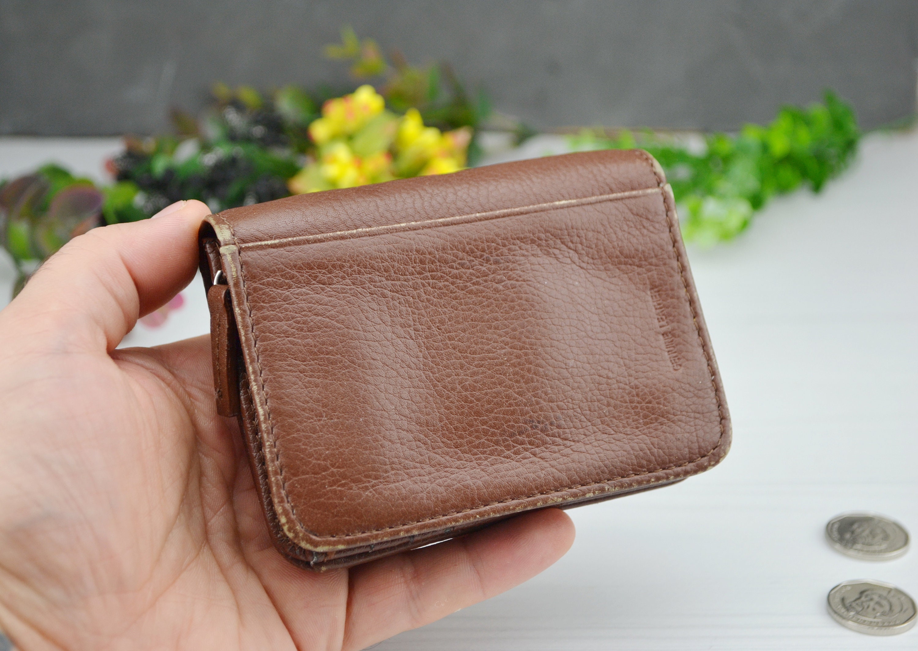 Designer Wallet Monogram Embossed Ball Grain Leather Men Pocket Purse Card  Holder - China Leather Purse and Purse Bag price