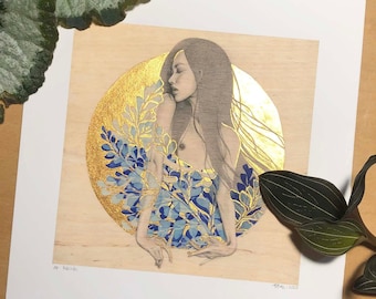 Rebirth | hand-embellished giclée print | limited edition of 10