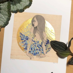 Rebirth | hand-embellished giclée print | limited edition of 10