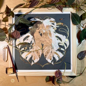 Chimera | hand-embellished giclée print | limited edition of 20