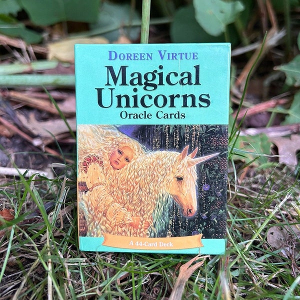 Magical Unicorns Oracle Cards Bought Bought and never used - QR code- printable guidebook