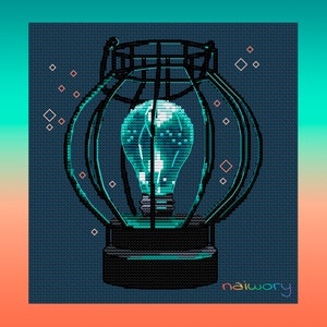 Night Lights cross stitch pattern