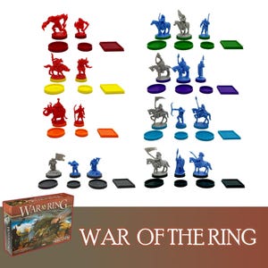War Of The Ring 184x Unit + 8x Politic Track Bases 2nd Edition