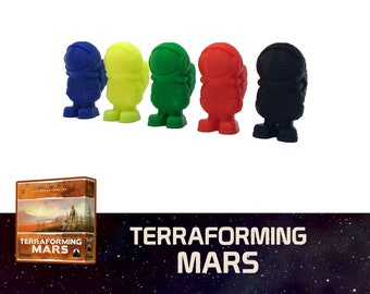 Terraforming Mars 5x Astronauts Player Marker Board Game
