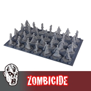 Zombicide plateau de rangement 28 emplacements pour zombies et survivants