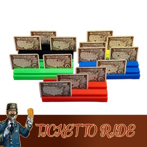 Ticket to Ride 5x Color Deluxe Doelkaarthouder Barbordspel
