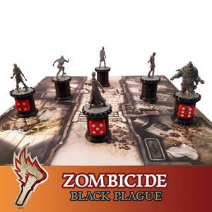 Zombicide Black Plague 6x Tower Zombie Counter Bordspel