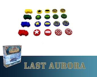 Laatste Aurora Player Tokens-bordspel