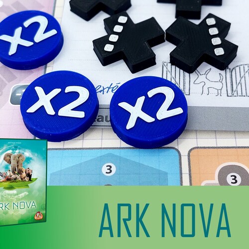 Ark Nova 28x Multiplier Tokens Board Game Etsy