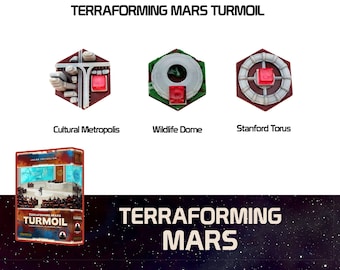 Terraforming Mars Turmoil Expansion Tiles Board Game