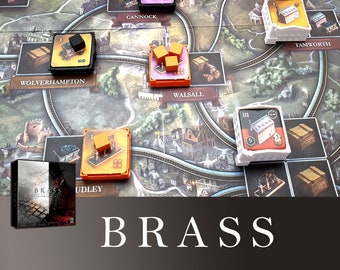 Brass Lancashire Birmingham 40x 3D Buildings Board Game