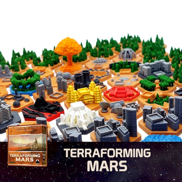 Terraforming Mars Upgrade Kit Tiles 100% UNIQUE Board Game